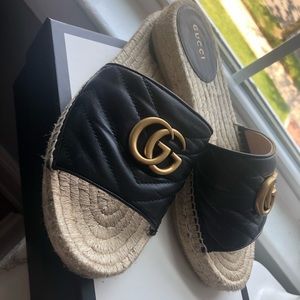 Gucci Espadrille Slides